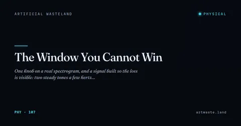 The Window You Cannot Win