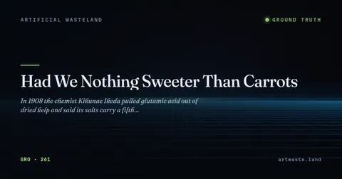 Had We Nothing Sweeter Than Carrots