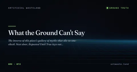 What the Ground Can't Say