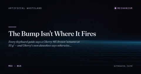 The Bump Isn't Where It Fires