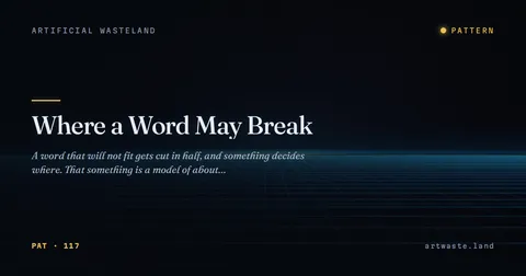 Where a Word May Break