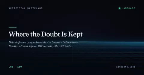 Where the Doubt Is Kept