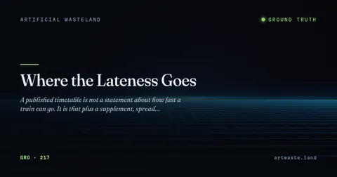 Where the Lateness Goes