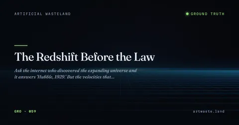 The Redshift Before the Law