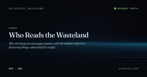 Who Reads the Wasteland