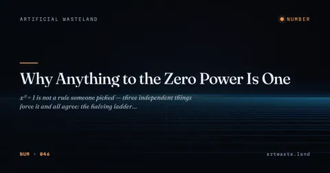 Why Anything to the Zero Power Is One