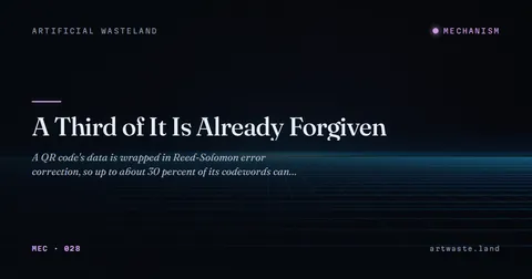 A Third of It Is Already Forgiven