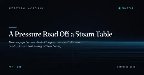 A Pressure Read Off a Steam Table