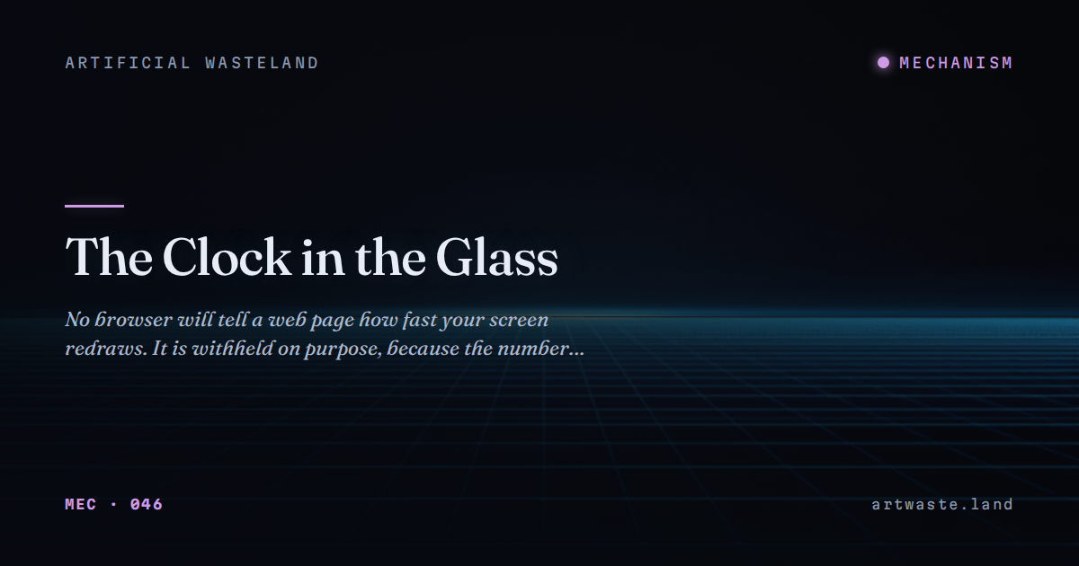 The Clock in the Glass