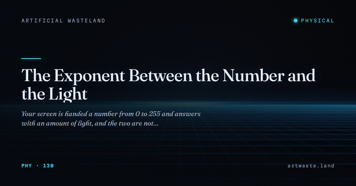 The Exponent Between the Number and the Light