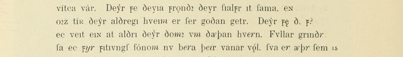 The same lines in the 1891 printed transcription, letter for letter, keeping the scribe's abbreviations.